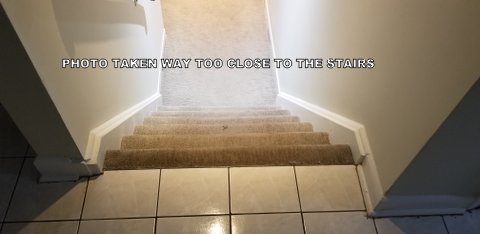 Don’t take photo too close to stairs to get a quote.
